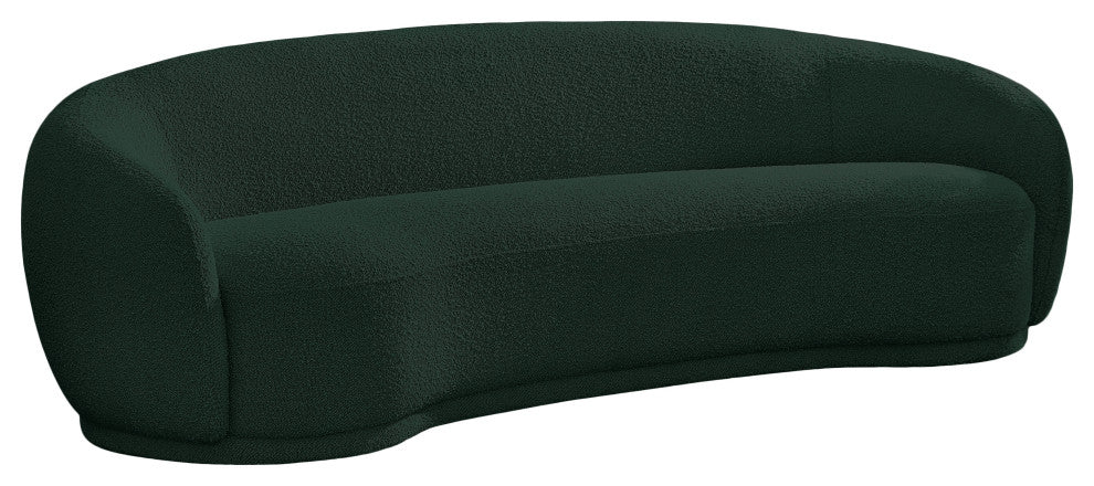 Hyde Boucle Fabric Upholstered, Green, Sofa