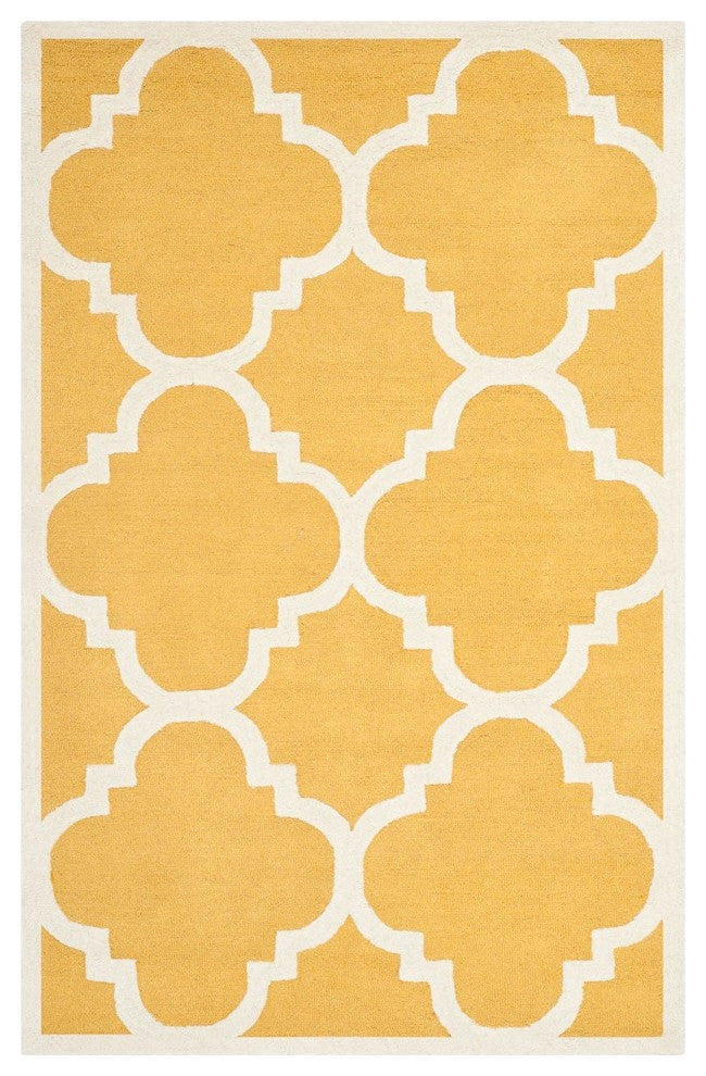 Safavieh Cambridge CAM140Q 10' Round Gold Rug
