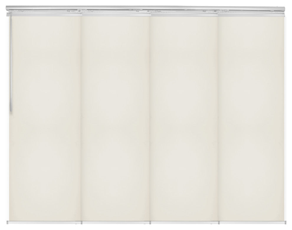 Scarlet 4-Panel Track Extendable Vertical Blinds 48-88"W