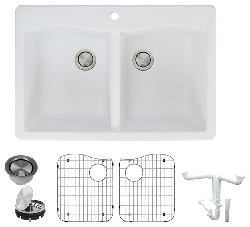 Aversa Granite 33" Drop" Kitchen Sink Kit