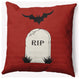 20" x 20" RIP Indoor/Outdoor Polyester Throw Pillow, Maple Red