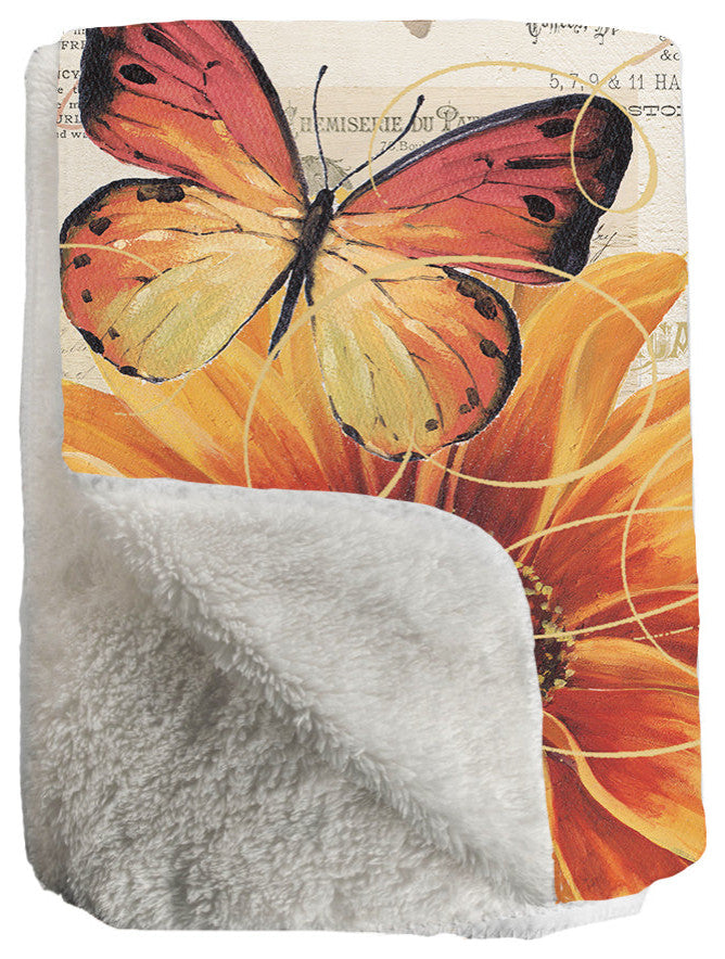 Laural Home Fall, Love Sherpa Throw Blanket