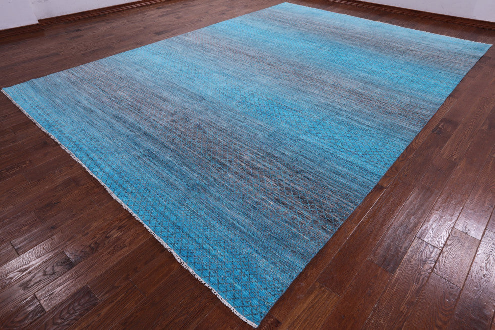 10' 0" X 14' 0" Savannah Grass Handmade Wool Rug - Q13415