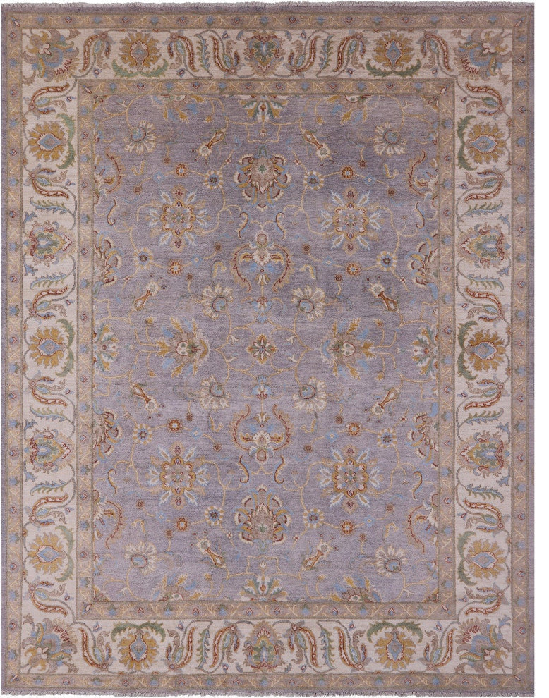 8' 10" X 11' 5" Handmade Turkish Oushak Wool Rug - Q12810