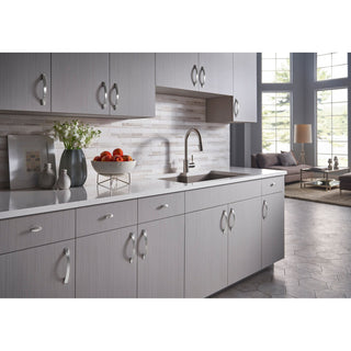 Top Knobs M1176 Crest 5-1/16 Inch Center to Center Arch Cabinet - Brushed Satin