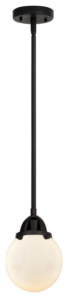 Beacon Mini Pendant, Matte Black, Matte White, Matte White