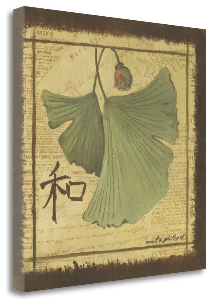 "Ginko Leaves" By Anita Phillips, Giclee Print on Gallery Wrap Canvas