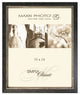 Lucca Antique Frame, Black With Silver, 16"x20"