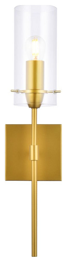 Ezra 1-Light Brass Wall Sconce
