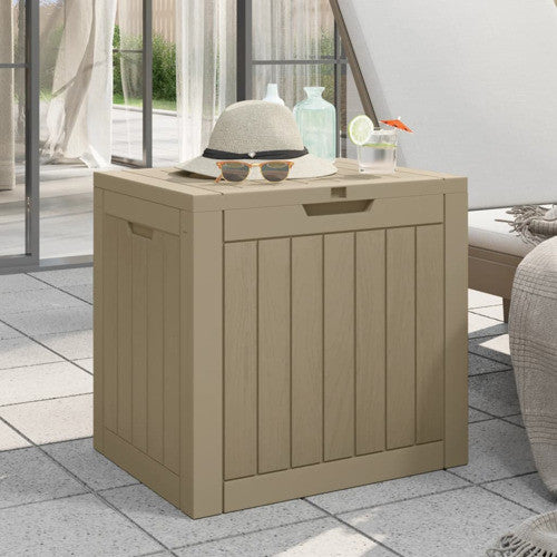 vidaXL Outdoor Storage Box Patio Furniture Blanket Box Gray Polypropylene