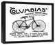 Vintage Bike Ad 16"x20" Black Framed Print on Canvas