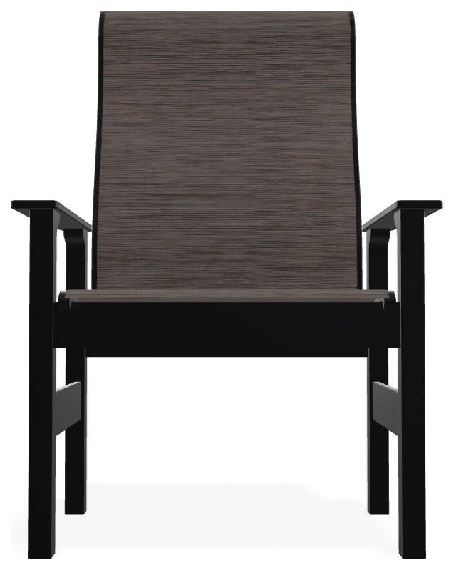 Leeward Sling Outdoor Armchair, James/Black