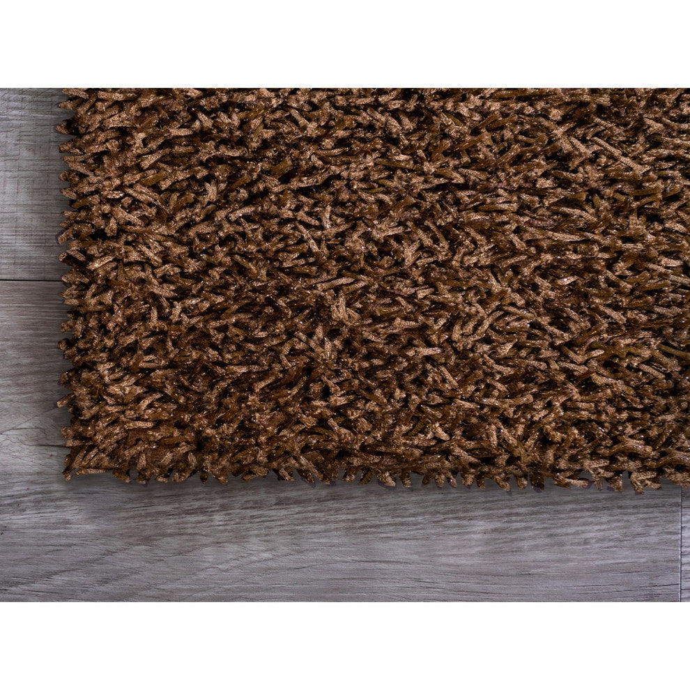 5" x 7" Brown Contemporary Area Rug