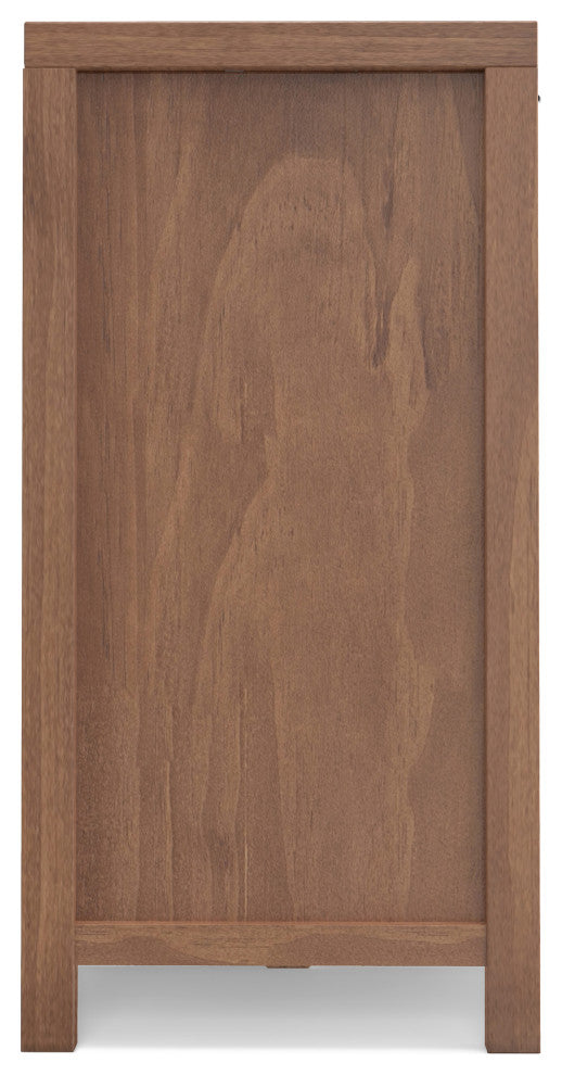 Hollander Solid Wood Sideboard Buffet, Medium Saddle Brown