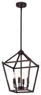 Ironclad Industrial Oil Rubbed Bronze Inverted Pendant Ceiling Fixture 12" Wide