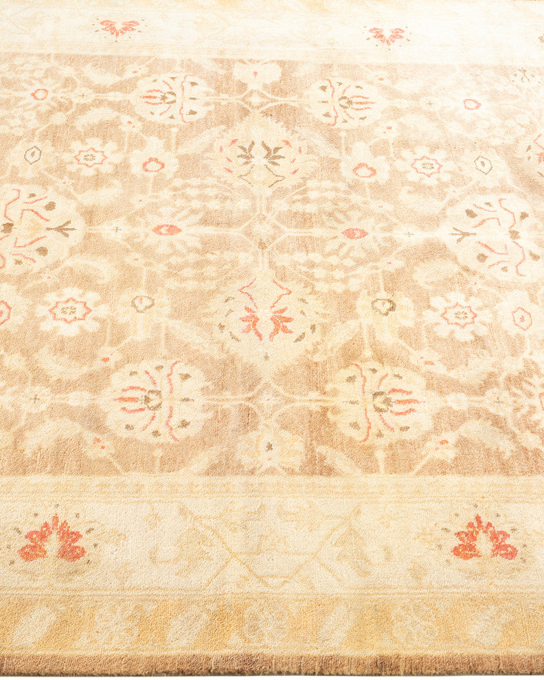 Mogul, One-of-a-Kind Hand-Knotted Area Rug Brown, 4' 4 x 7' 7