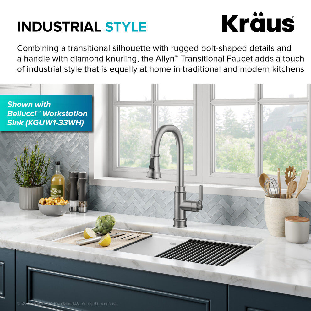 Sellette Pull-Down Kitchen Faucet, Spot Free Stainless Steel, Model Kpf-4101sfs