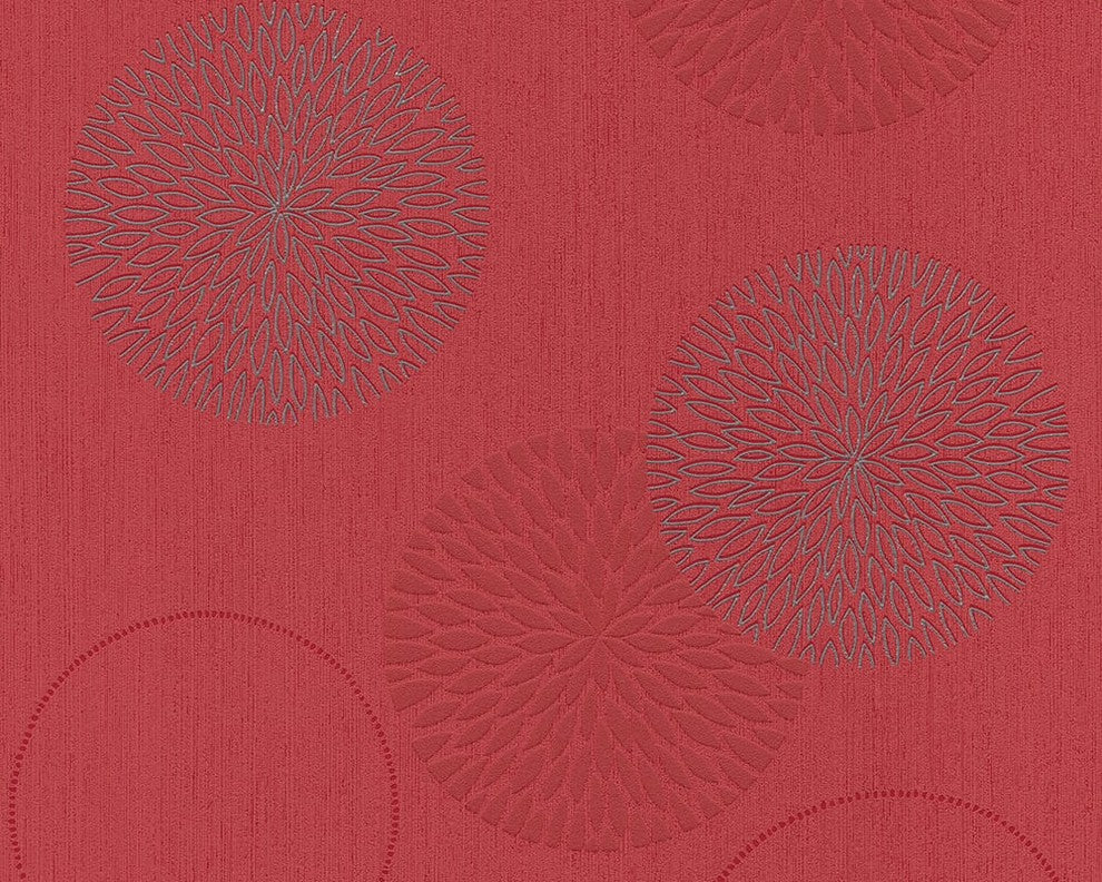 Spot2, Modern Soft Geometric Bordo Wallpaper Sample