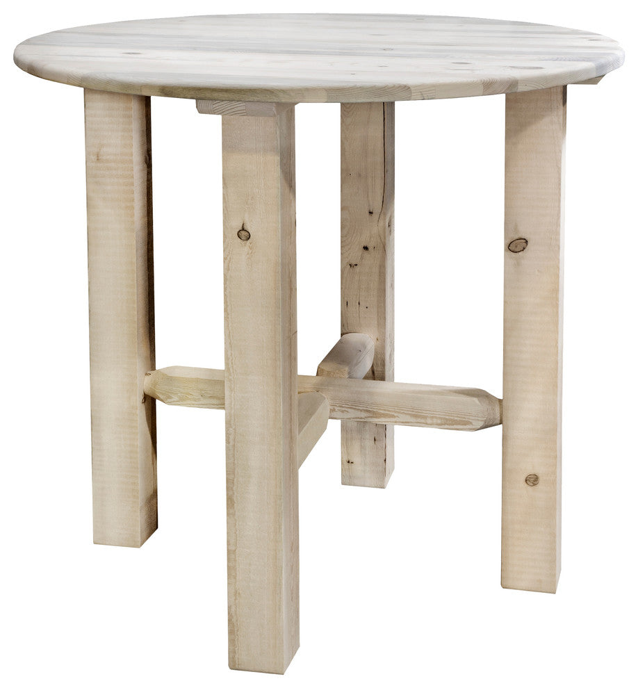 Homestead Collection Bistro Table, Clear Lacquer Finish
