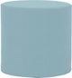 No Tip Cylinder Ottoman with Cover, Atlantis White