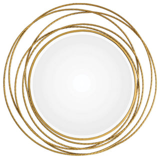 Uttermost Whirlwind Gold Round Mirror