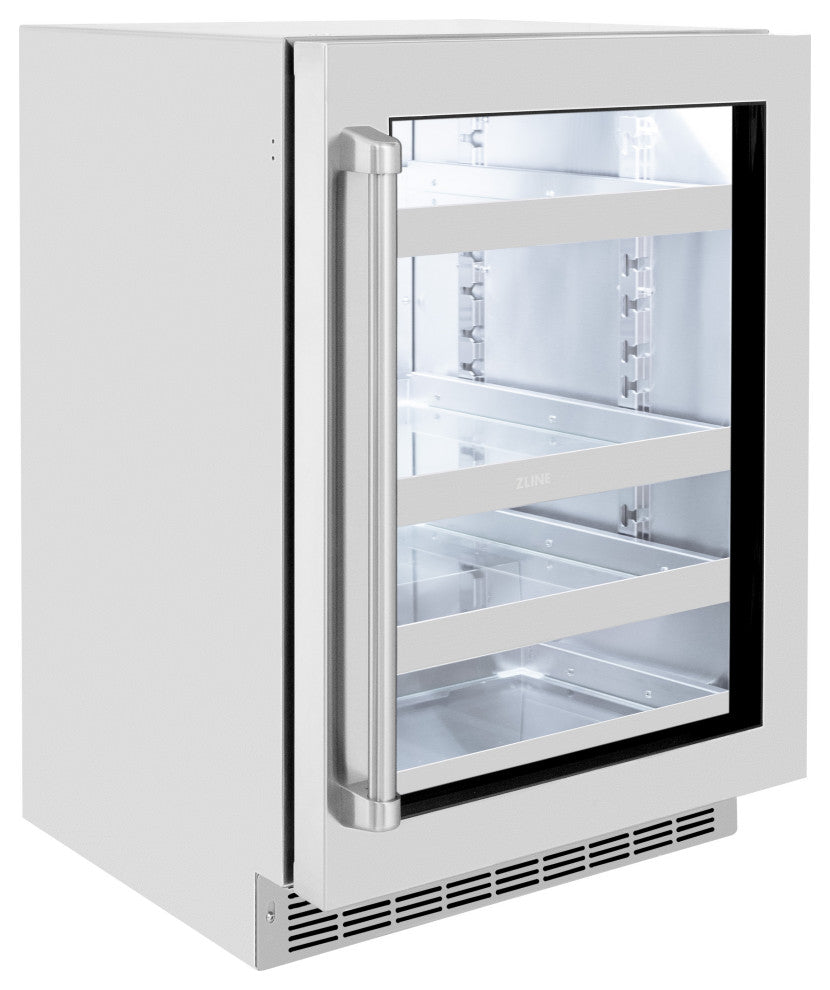 ZLINE 24" Beverage Center With Stainless-Steel Glass Door