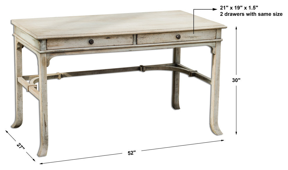 Uttermost Bridgely Aged Writing Desk
