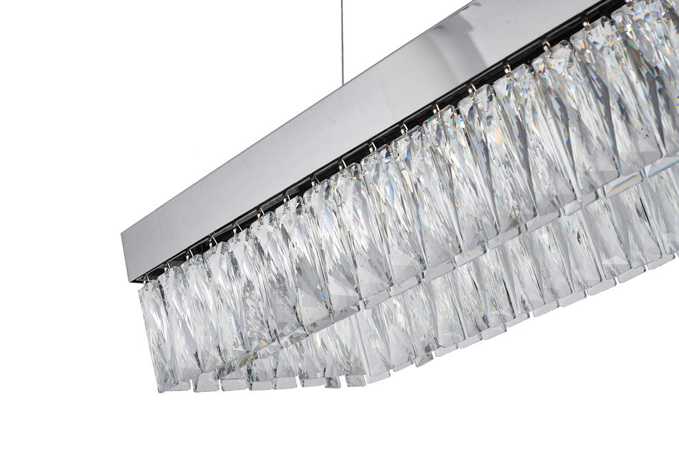 Bethel International FT97C40CH 1-Light LED Chandelier, Chrome
