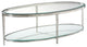 Jinx Nickel Oval Cocktail Table