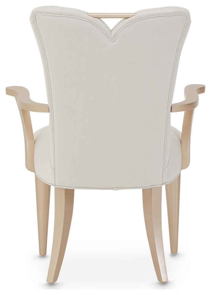 La Rachelle Dining Arm Chair, Set of 2 - Medium Champagne