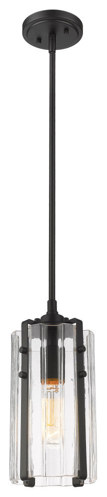 Zlite 3036MP-MB 1-Light Mini Pendant, Clear
