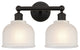 Innovations 616-2W-OB-G411 Dayton 2 Light Bath Vanity Light, Oil Rubbed Bronze