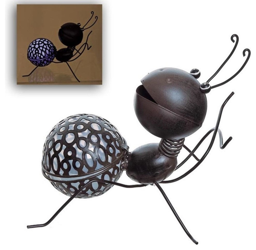 12" Solar Espresso Brown Rearing Wire Ant Garden Solarlight