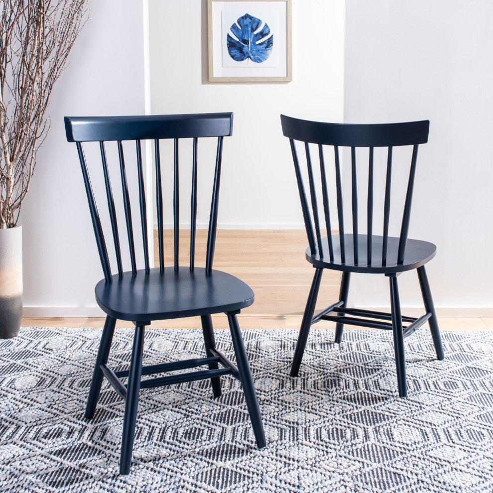 Safavieh Parker Spindle Dining Chair, Set of 2, Navy