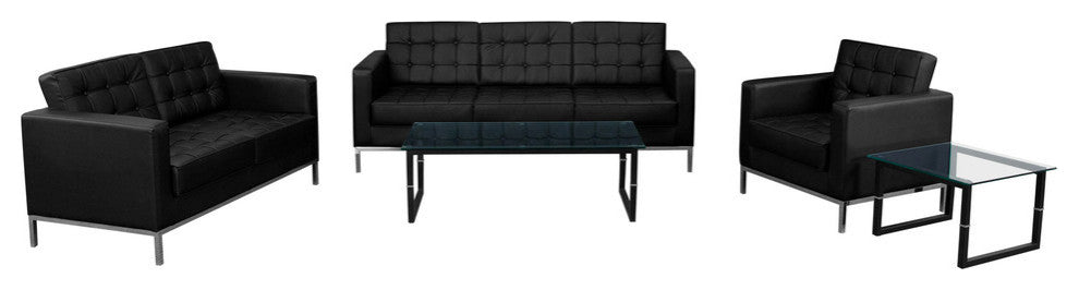 Lacey Series Reception Set in Black LeatherSoft