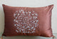 Orange Rectangular Pillow Covers 12"x26" Silk, Crystal Evening
