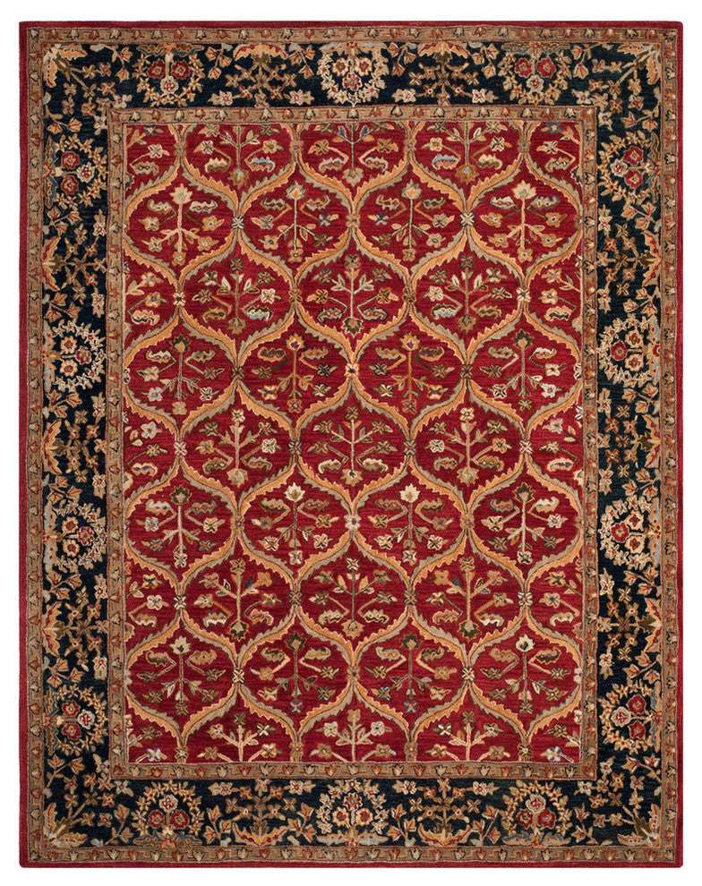 Safavieh Anatolia an610a Rug, Red/Navy, 9'0"x12'0"
