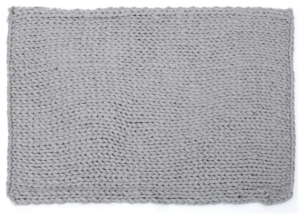 GDF Studio Jacqueline Acrylic Fabric Throw Blanket, Gray