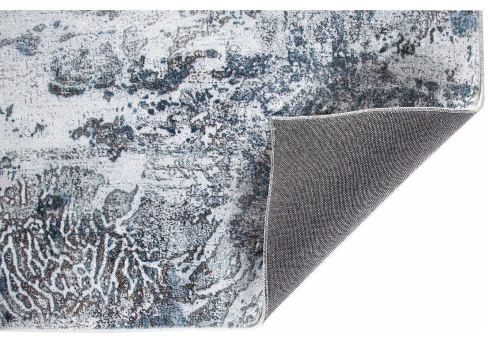 KAS Roxy 2804 Gray/Blue Galaxy Area Rug, 6'x9'