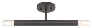 Copenhagen 2-Light Bronze Semi-Flush