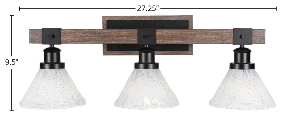 Tacoma 3-Light Bath Bar, Italian Ice