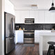 Woven Effect, Dark Gray, Kitchen Mat