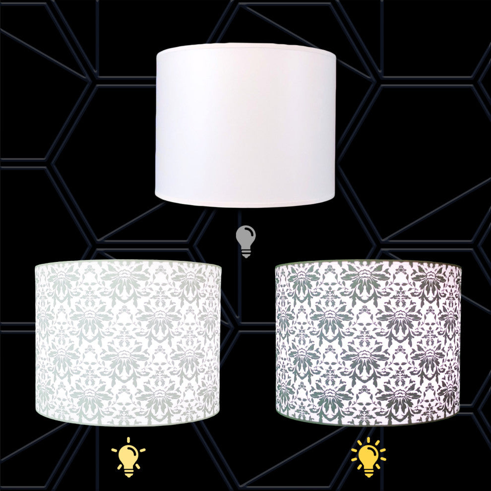 Royal Designs Modern Trendy Decorative 2-Sided Silhouette Hardback Lampshade, Ro