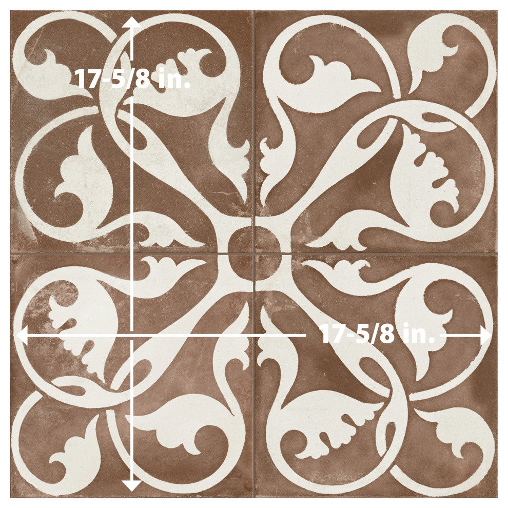 Kings Nouveau Ruby Ceramic Floor and Wall Tile