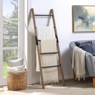 60"³ Solid Wood & Steel Blanket Ladder