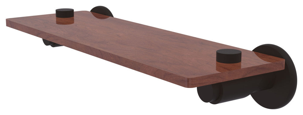 Tribecca 16" Solid Wood Shelf, Oil Rubbed Bronze