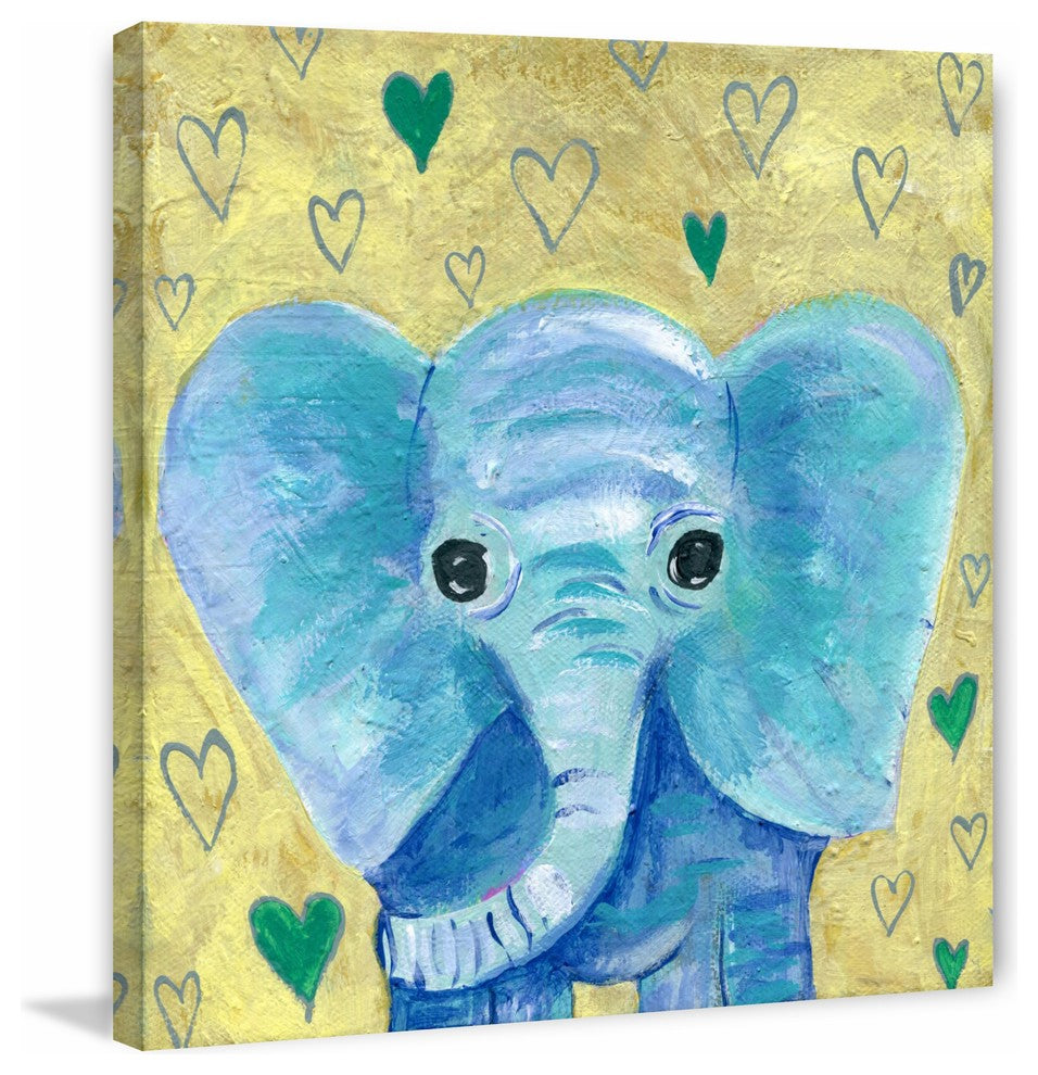 "You Are Surrounded by My Love" Painting Print on Wrapped Canvas, 18"x18"