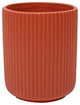 Ceramic Flower & Plant Vase, 4.5"L x 5.6"H x 4.5"W, Red