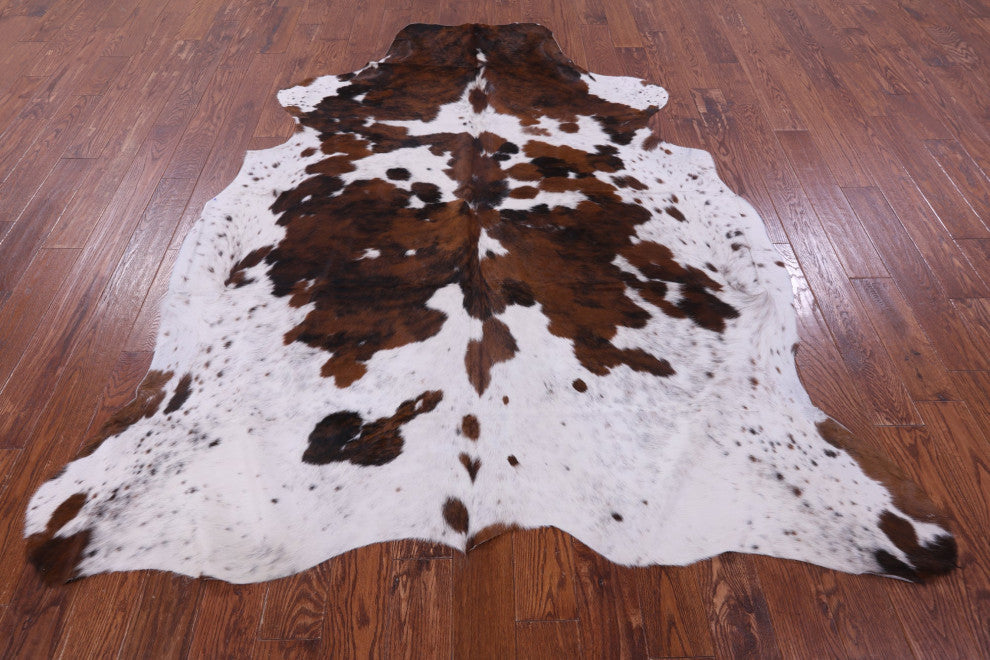 7' 10" X 6' 9" Organic Natural Hair-On Cowhide Area Rug C1760