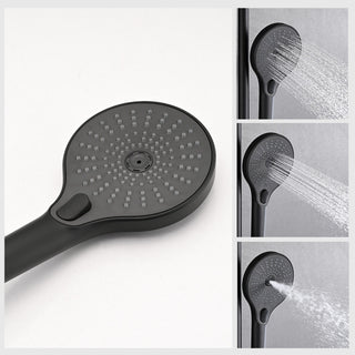 10" Rain Shower System with 3-Setting Handheld Sprayer and Slide Bar, Matte Blackï¼Œ